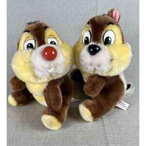 Vintage Disneyland Walt Disney World Chip and Dale Chipmunks Plush Toy Gift